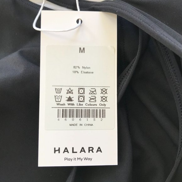 NWOT - HALARA Lace Up Back Ruched Sides Bodycon Active Dress Built-In Bra - M - Picture 11 of 11